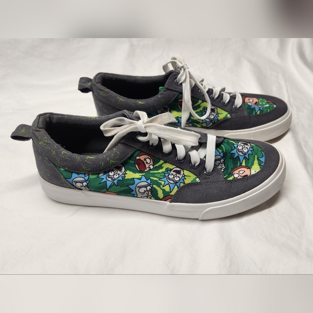 GroundUp Rick and Morty canvas shoes, 9.5